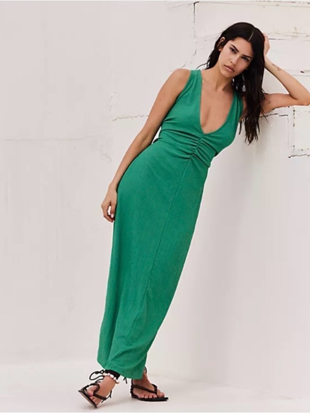 FP Beach  V-Neck Sleeveless Maxi Dress